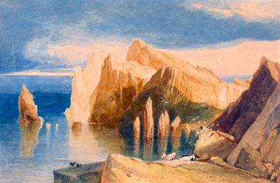 Cliffs on the North East Side of Point Lorenzo, Madeira by John Sell Cotman